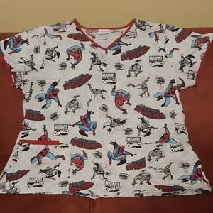 Scrub Top Spider Man MARVEL